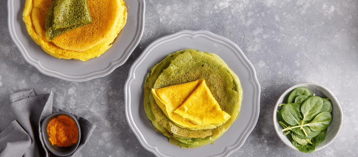 Різнокольорові млинці — як їх приготувати? Різнокольорові млинці