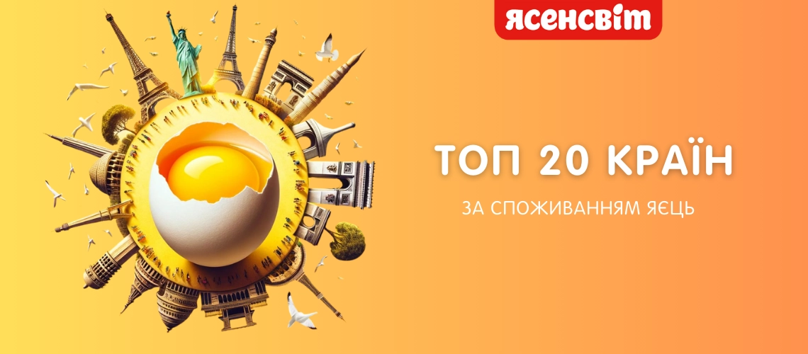 20 стран с наибольшим потреблением яиц