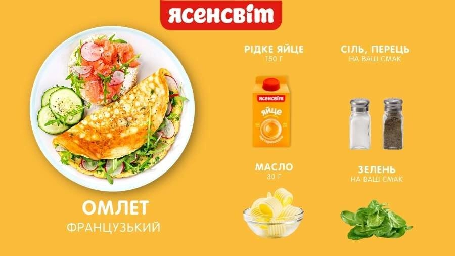 классический французский омлет