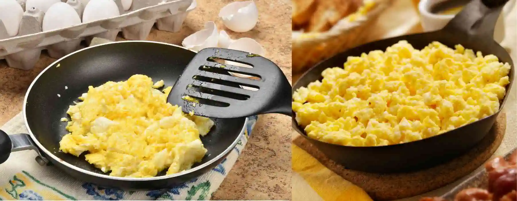 Скрэмбл - классический завтрак с яичницей