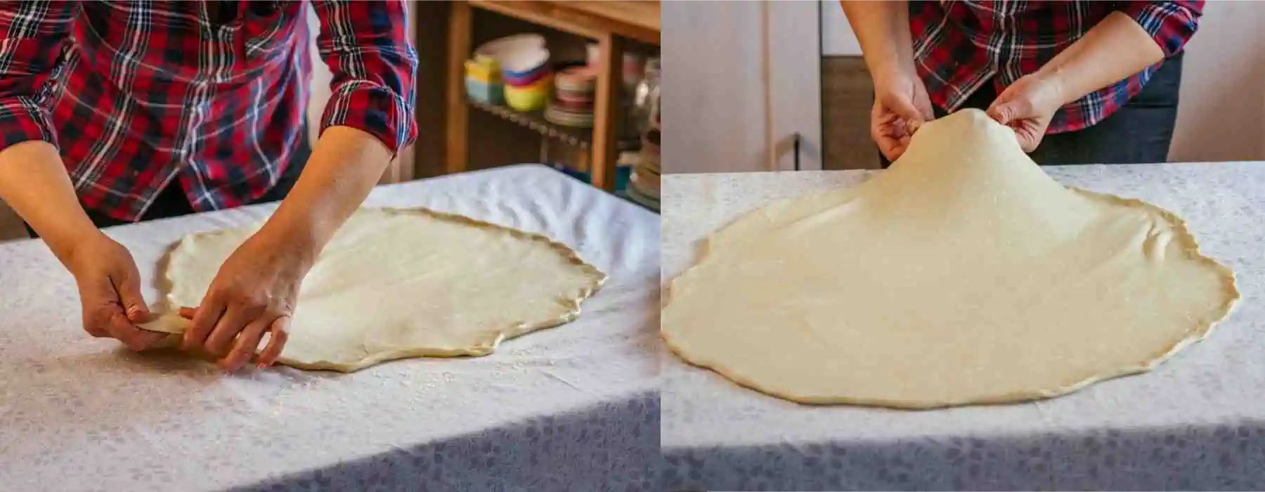 скатать тесто штрудель