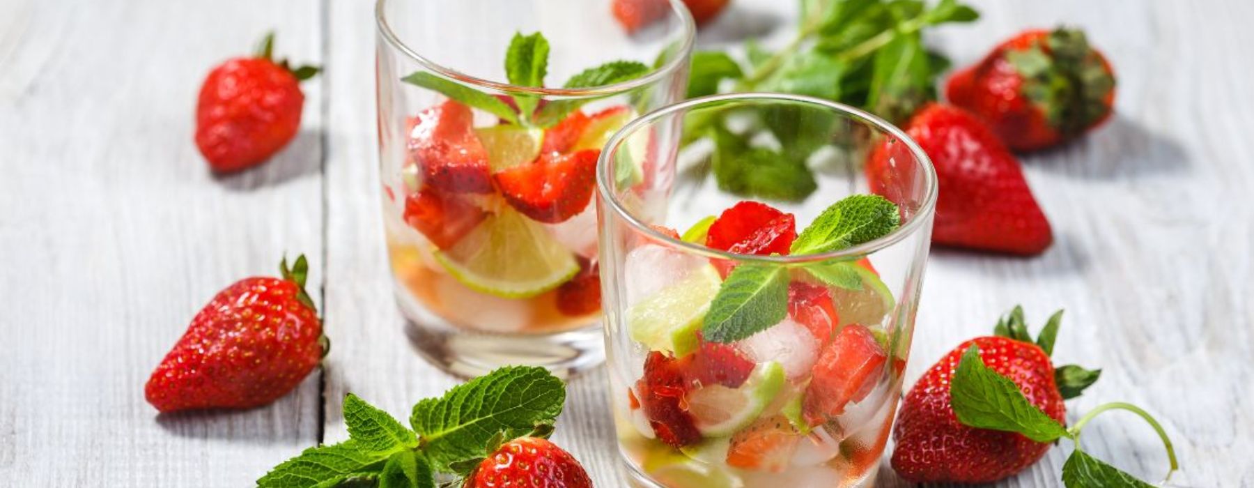 Мохито с клубникой