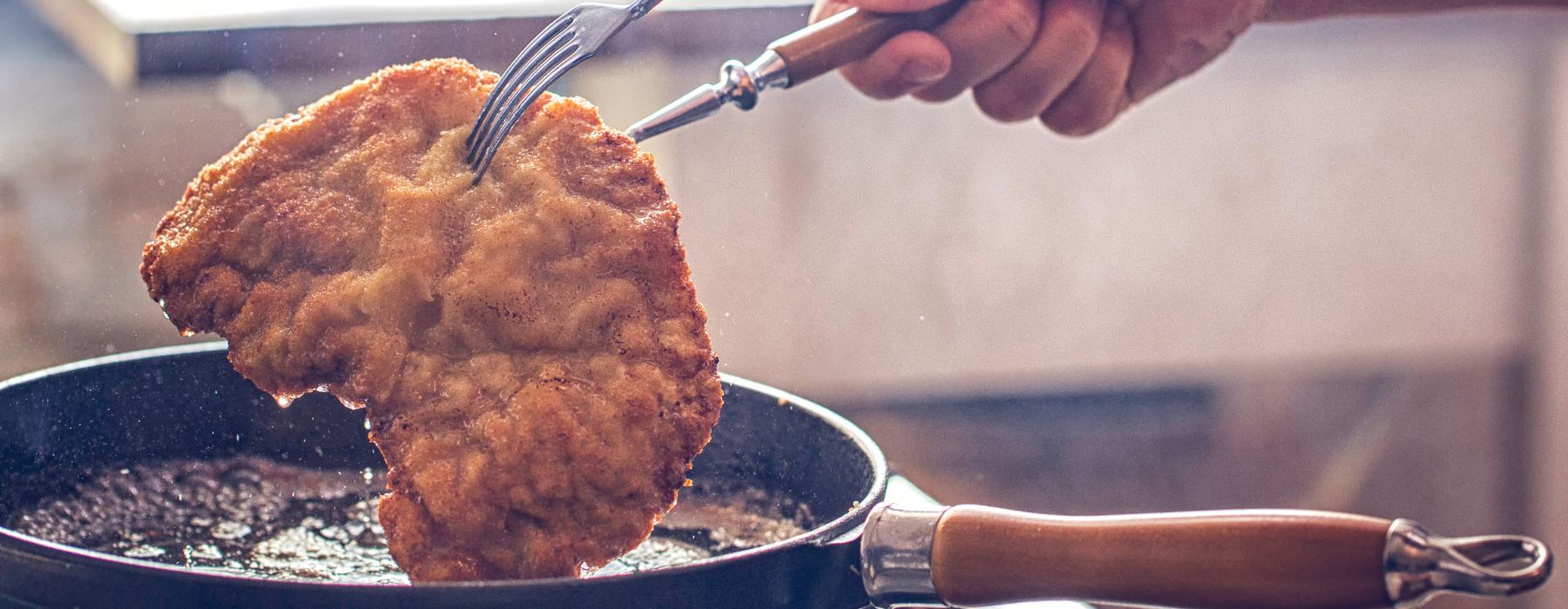 як смажити віденський шніцель з двох сторін — рецепт з фото