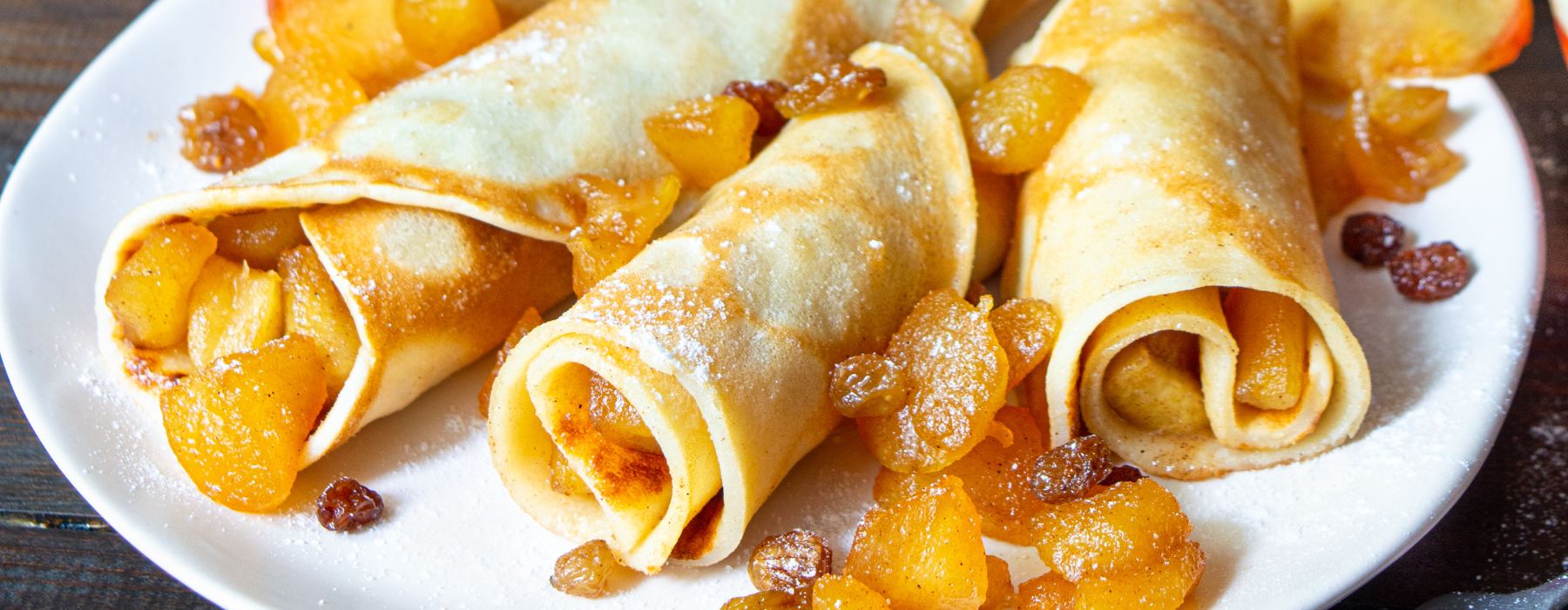 блины с яблочной начикной