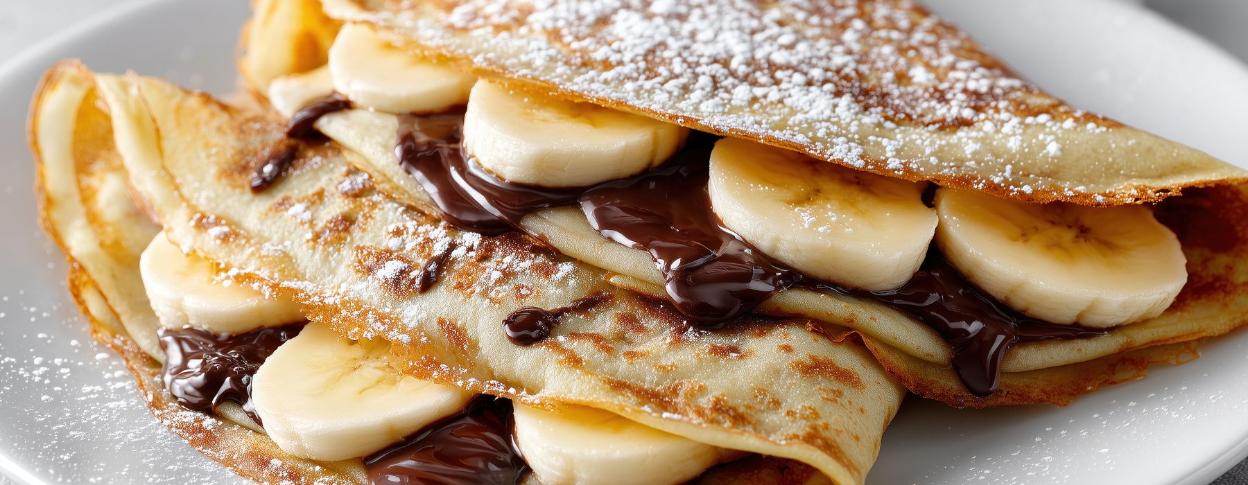 блины с банаовой начинкой