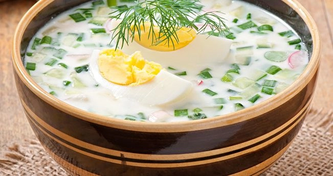 Рецепт окрошки на закваске