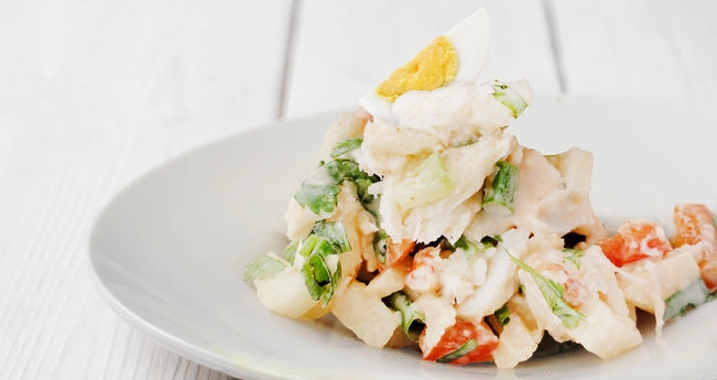 Салат с мясом криля