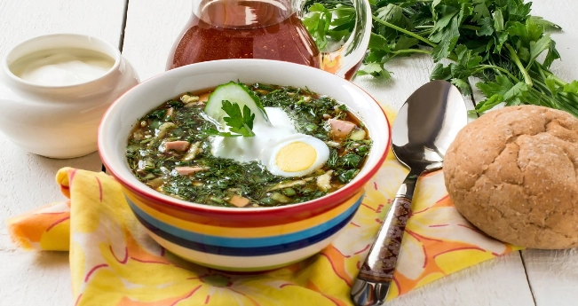 Окрошка на квасе