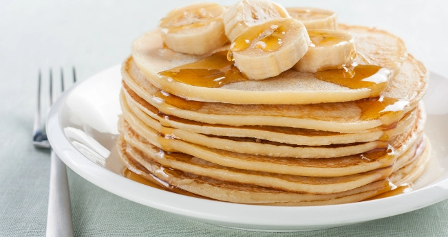 банановые панкейки из рисовой муки 