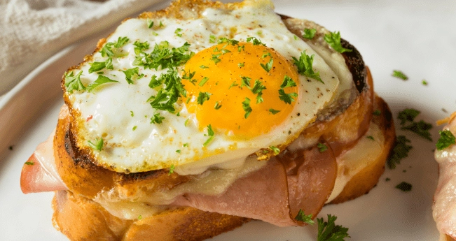 Сендвіч крок-мадам крок мадам, рецепт