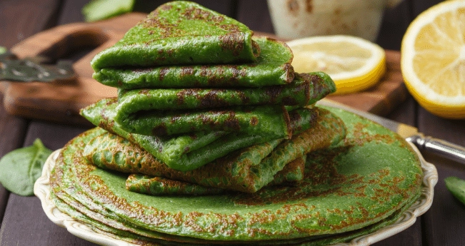 Млинці зі шпинатом Млинці зі шпинатом