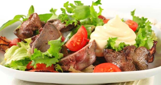 Салат з курячою печінкою салат з печінки курячої